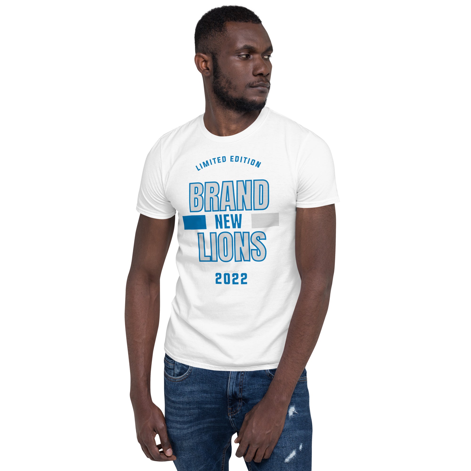 BRAND NEW LIONS EST. 2022 - No BACK graphic - Short-Sleeve Unisex T-Sh –  Gear up Detroit