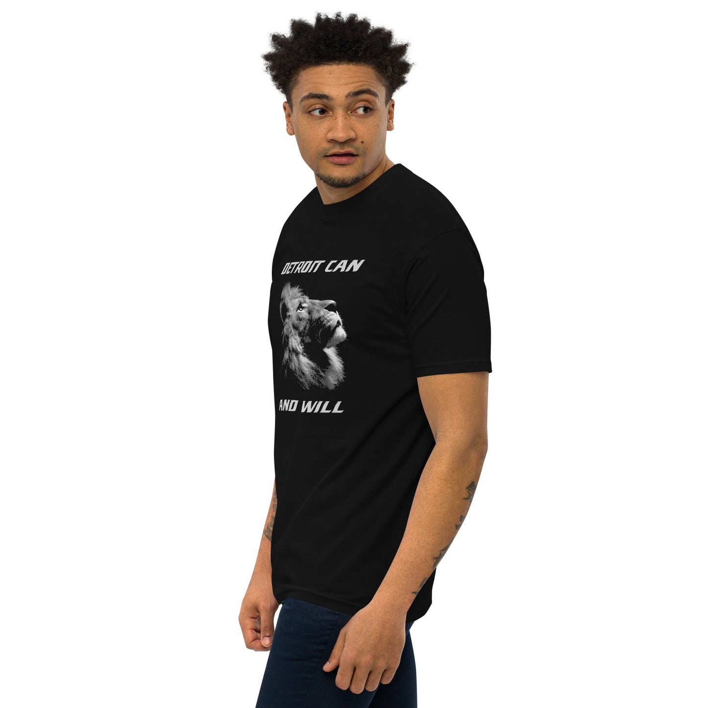 DETROIT CAN, AND WILL - Men’s premium heavyweight tee