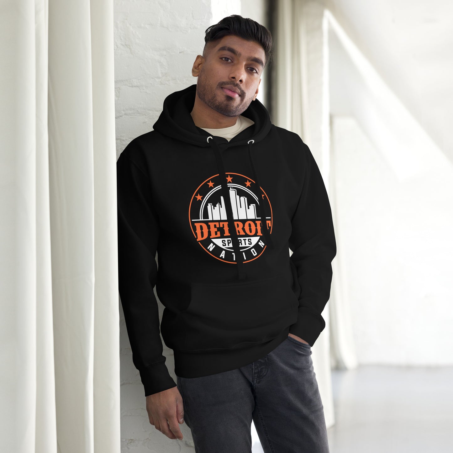 Detroit Sports Nation Black Unisex Hoodie